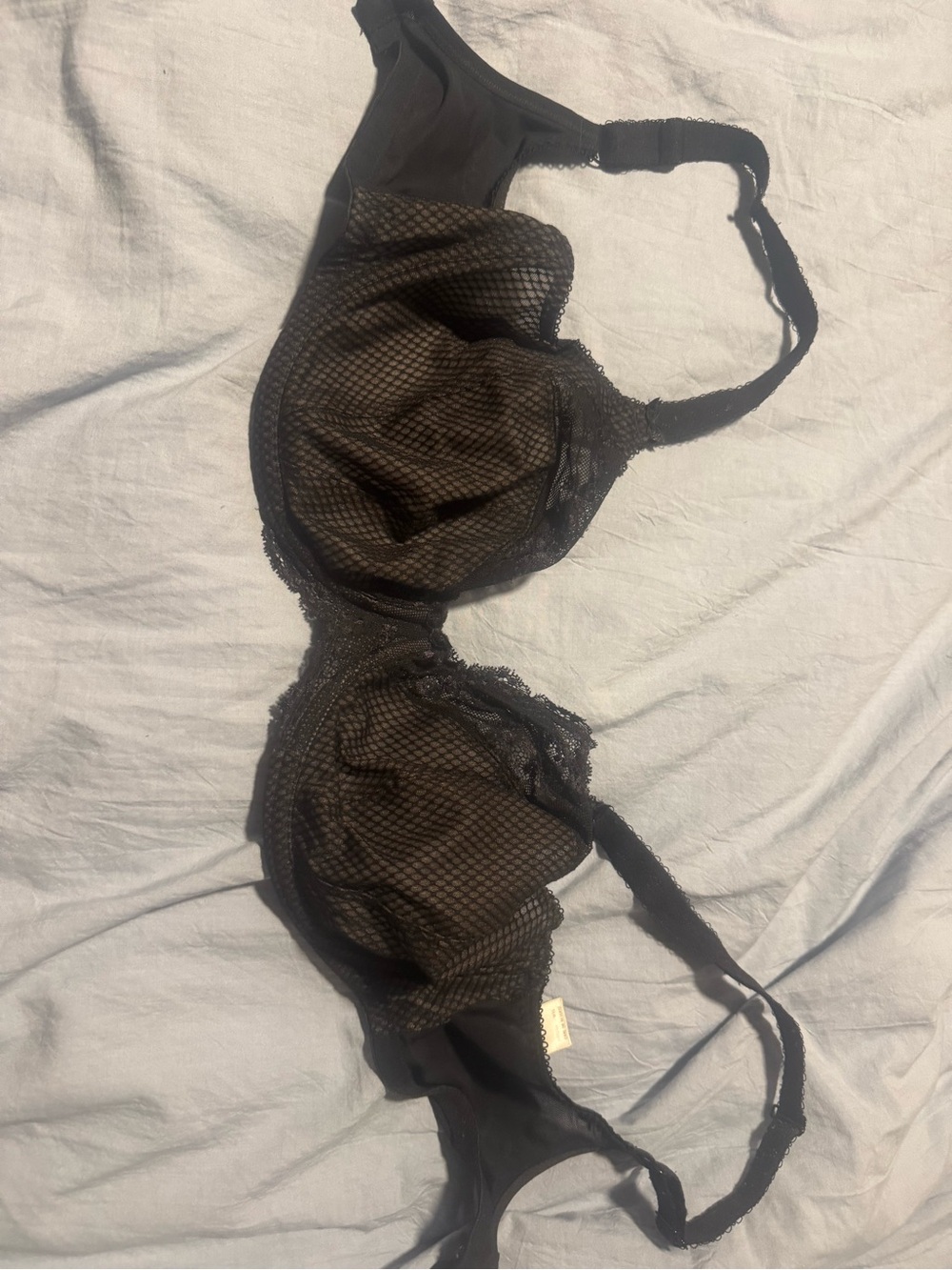Elomi Black Sheer Mesh Underwire Bra
